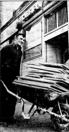 Derry Treanor outside his pub 1976